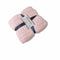 Troy Pattern Coral Fleece Extra Large Throw / Single Sized Blanket 150 x 200 cm Pink