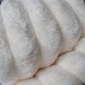 Harper Supremely Soft Fleece Extra Large Throw / Single Sized Blanket 200 x 150 cm Ivory