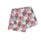 Triangles 175GSM Geometric Pattern Printed Polar Fleece Throw Rug 120 x 150cm Dusty Rose