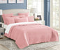 7 piece vintage stone wash comforter set queen nude pink