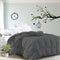 Luxor Summer Grey 200GSM Bamboo Blend Quilt QUEEN Size