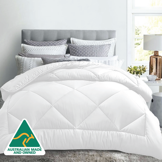 Luxor All Season Microfibre Quilt 400GSM Queen Made in Aus