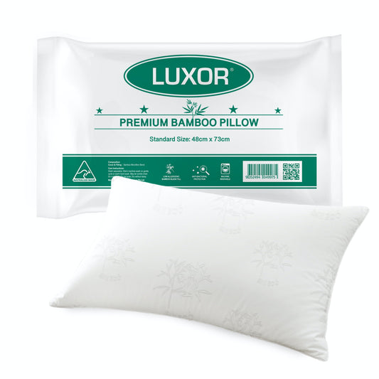 Luxor Bamboo Cooling Pillow Standard Single Pack Australian