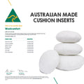 Luxor Twin Pack 45cm Round Hotel Cushion Inserts Memory Foam