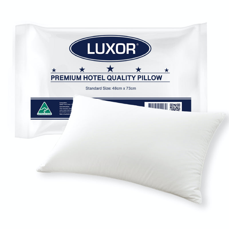 Luxor Hotel Quality Pillow Standard Size Single Pack