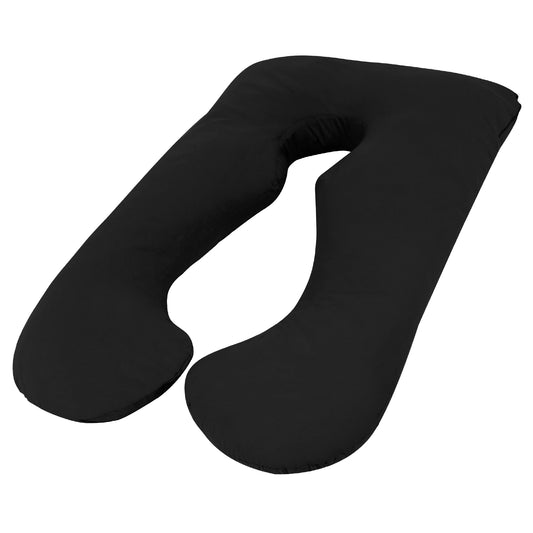 Woolcomfort Maternity Pregnancy Nursing Body Pillow Black Aus Made