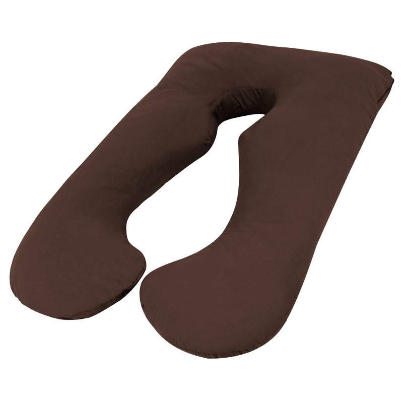 Woolcomfort Maternity Body Pillow Pregnancy Nursing Chocolate AU Made