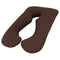 Woolcomfort Maternity Body Pillow Pregnancy Nursing Chocolate AU Made