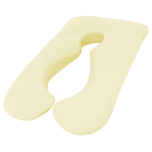 Woolcomfort Maternity Body Pillow Cream Australian Made Pillowcase