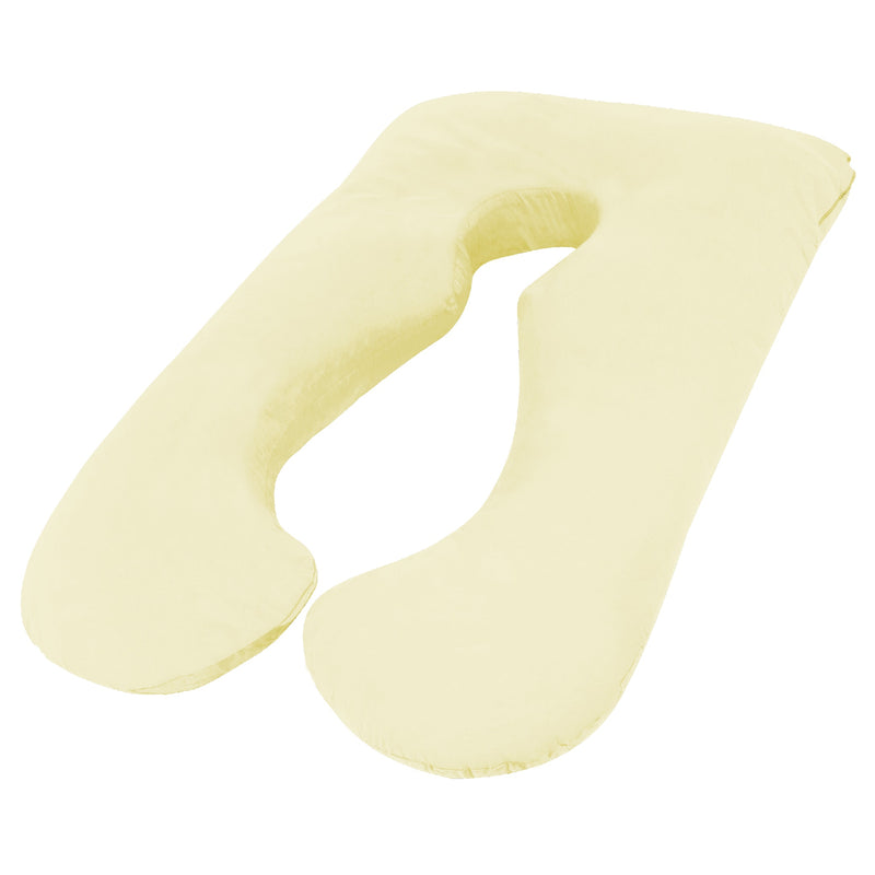 Woolcomfort Maternity Body Pillow Cream Australian Made Pillowcase