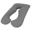 Woolcomfort Maternity Body Pillow Aus Made Nursing Grey Pillowcase