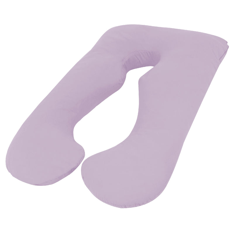 Woolcomfort Maternity Body Pillow Lilac Australian Made Pillowcase