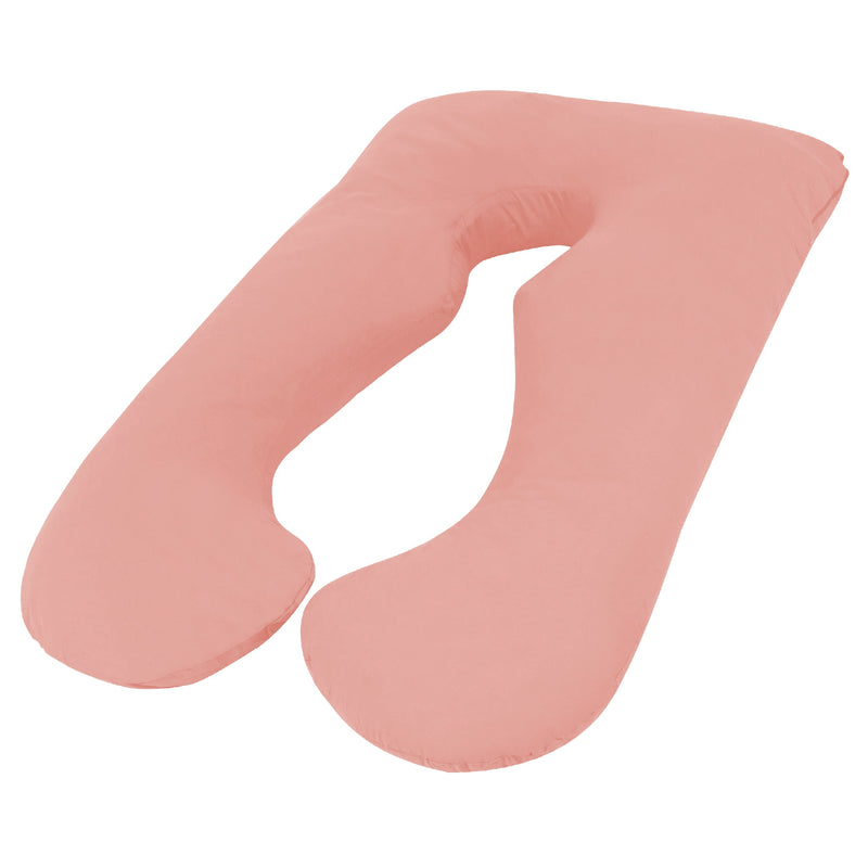 Woolcomfort Maternity Pregnancy Nursing Body Pillow Light Pink