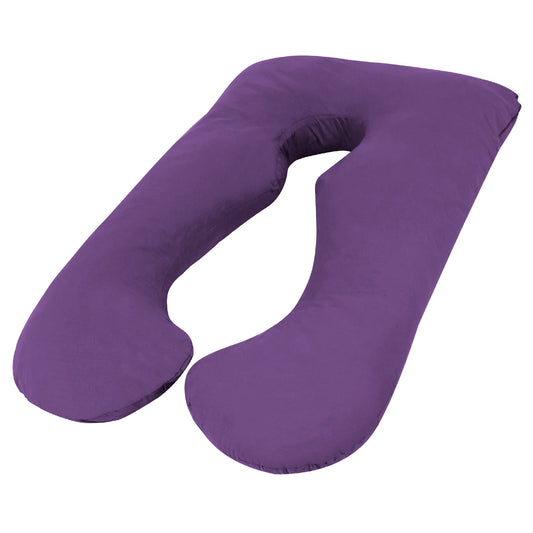 Woolcomfort Maternity Body Pillow Purple Aus Made Pillowcase