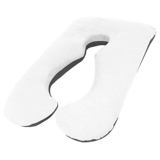 Woolcomfort Maternity Pregnancy Body Pillow Black White Pillowcase