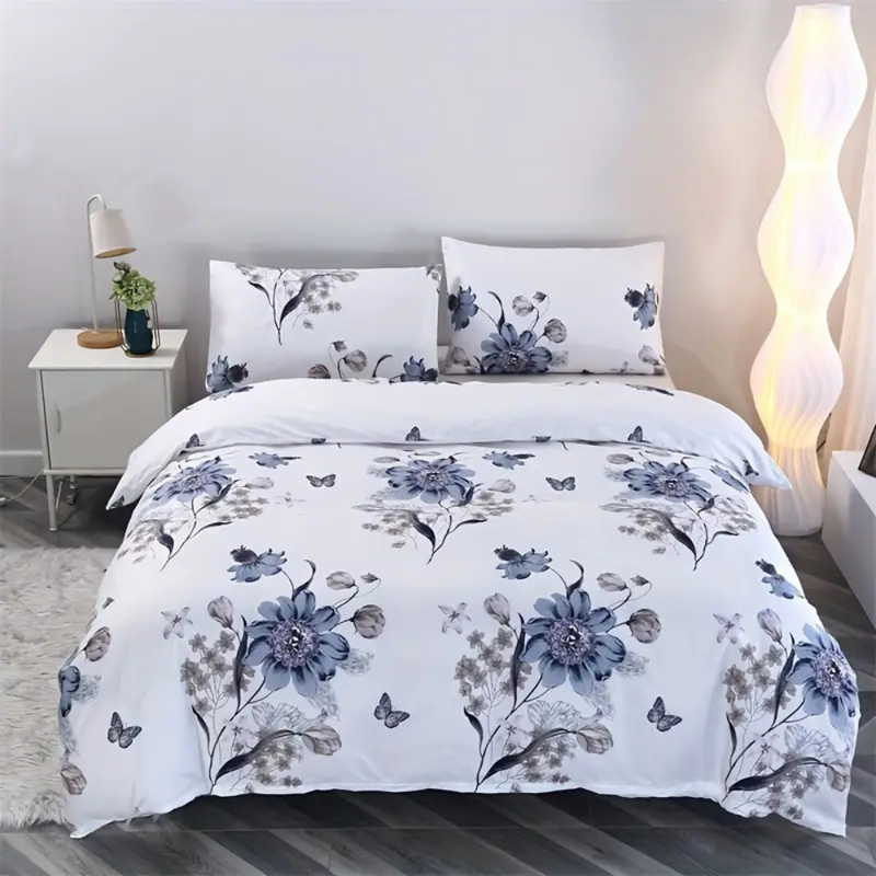 Dreamfields Floral Quilt Cover Set Super King 3pcs