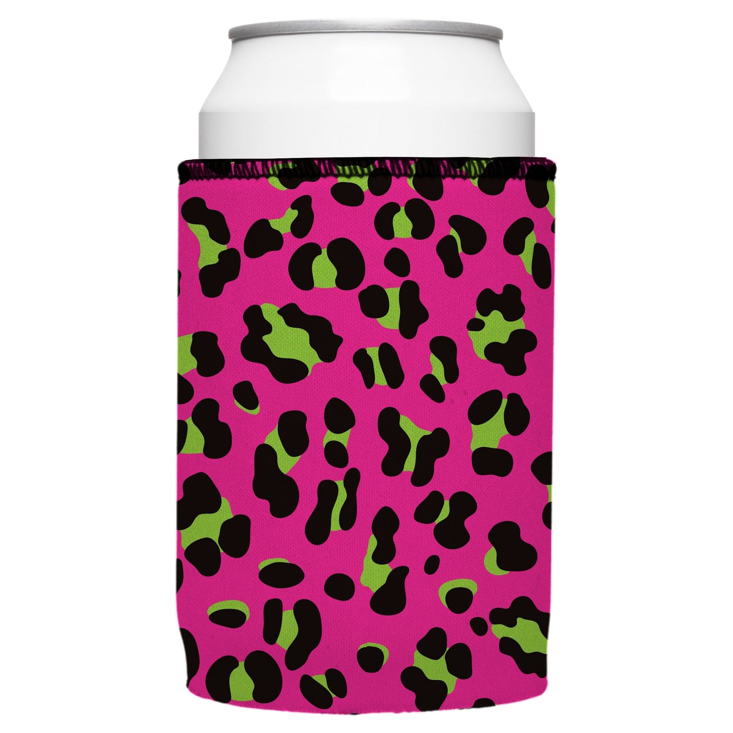 80s Leopard Print Stubby Cooler - Standard