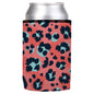 Coral Leopard Print Stubby Cooler - Standard