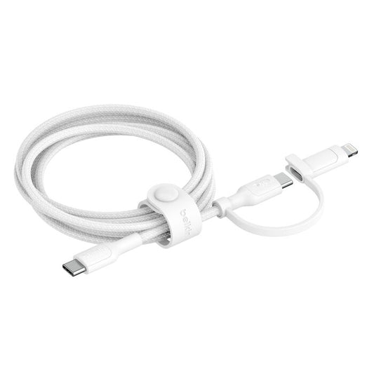 Belkin BoostCharge Pro 2-in-1 Cable Usb-C to USB-C + Lightning Connector