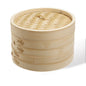 6 Inch Bamboo Steamer Set-2 Steamer Baskets With 1 Lid