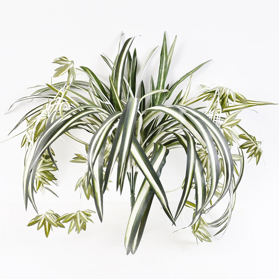 Artificial Faux Hanging Spider Plant Bush 60cm