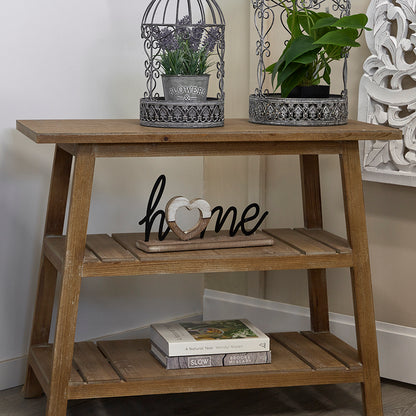 Artificial Lavender in Distressed Tin Pot 23cm