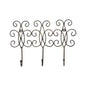 Fleur 3 Hook Wall Hanging Iron 31cm
