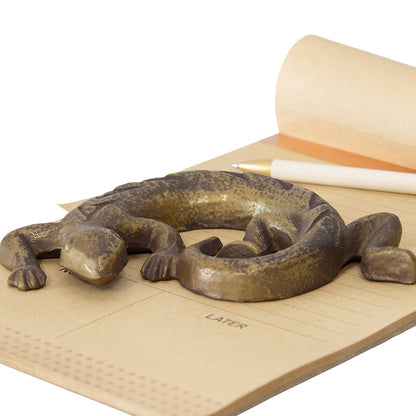 Curled Up Gecko Paperweight Decor 17cm