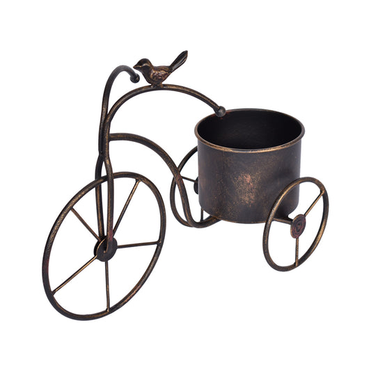 Bicycle Pot Planter w Bird 40cm