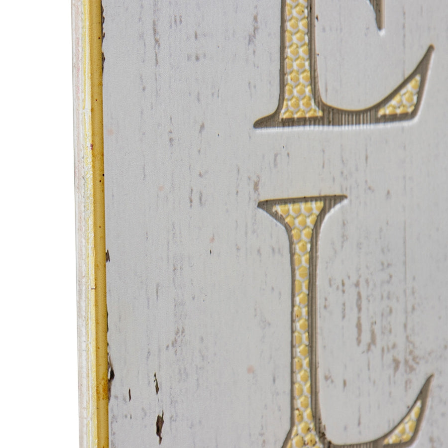 Bee Hive Welcome Wall Sign 120cm