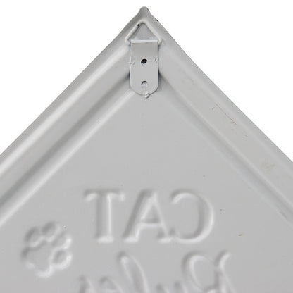 Cat Rules Wall sign 33x66cm