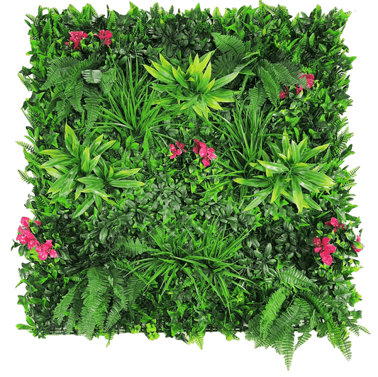 Flowering Lilac Vertical Garden / Green Wall UV Resistant 100cm X 100cm Panel