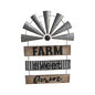 Farm Sweet Farm Windmill Wall Art 72cm