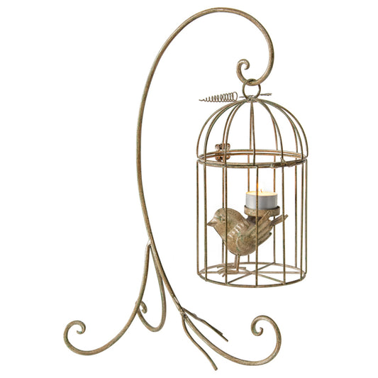 Birdcage on Stand Candle Holder 42cm