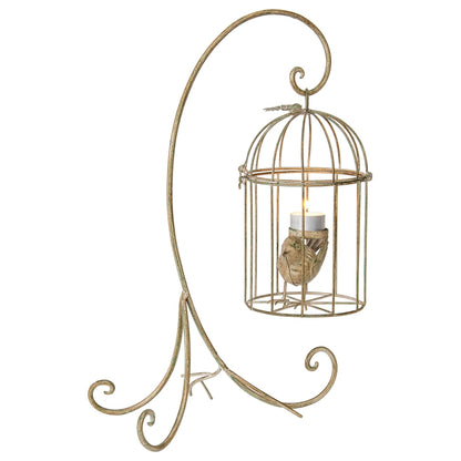 Birdcage on Stand Candle Holder 42cm