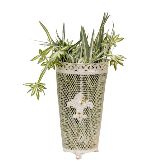 French Provinicial Dry-Flower Vase w Fleur-De-Lis 33cm