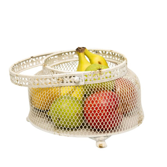 French Provincial Footed Bowl w Fleur-De-Lis 24cm