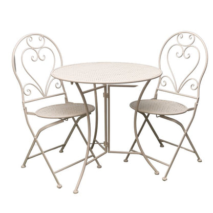 Bordeaux 3pc Setting Round Table + 2 Chairs