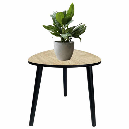 Contemporary Abstract 3 Legged Side Table 40cm
