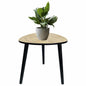 Contemporary Abstract 3 Legged Side Table 40cm