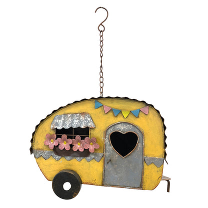 Colourful Caravan Hanging Birdhouse 30cm