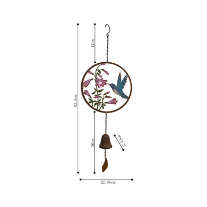 Bird Laser Cut Hanging Bell 65cm