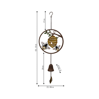 Bee Laser Cut Hanging Bell 65cm