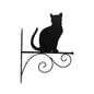 Cat Silhouette Wall Hook Bracket 35cm