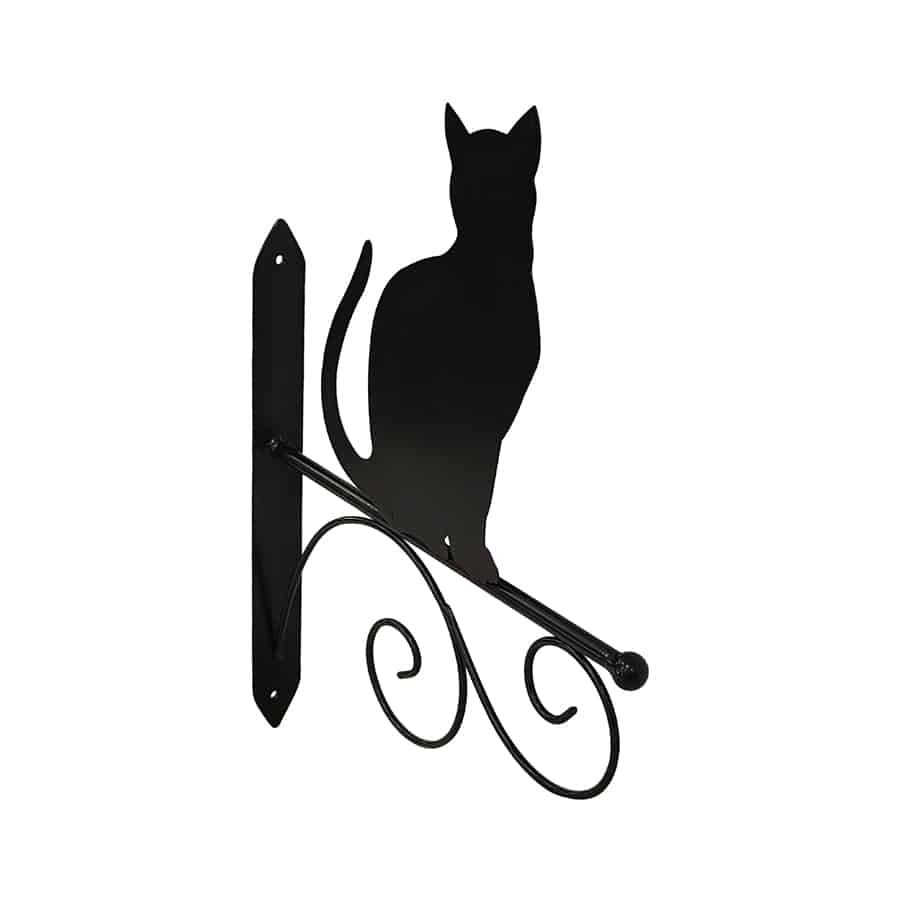 Cat Silhouette Wall Hook Bracket 35cm