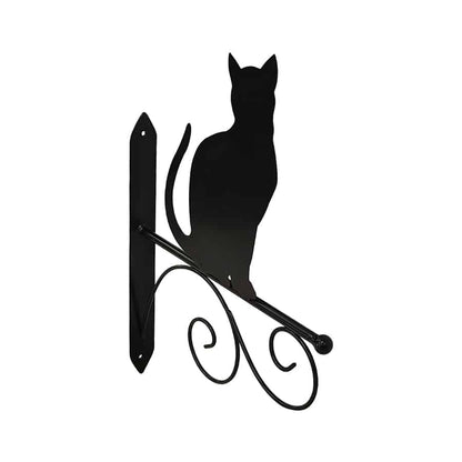 Cat Silhouette Wall Hook Bracket 35cm