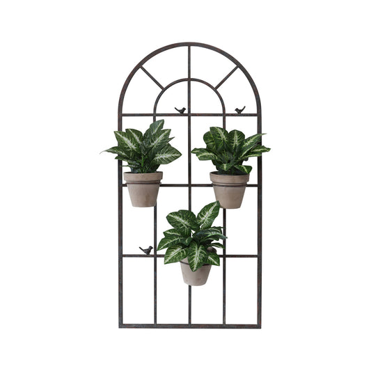 French Window Wall Art w Removeable Pot Holders 130cm