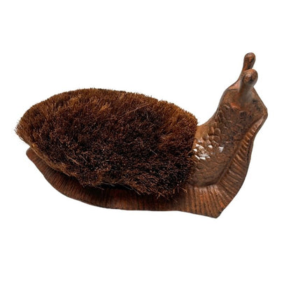 Cast - Iron Snail Boot Brush / Decor 28cm