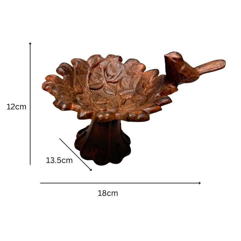 Cast- Iron Footed Ring Holder / Decor 18cm