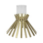 Aura Slatted Pillar Candleholder 23x21cm